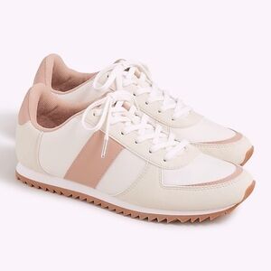 J. Crew Women's Colorblock Sneakers in Clay Ivory